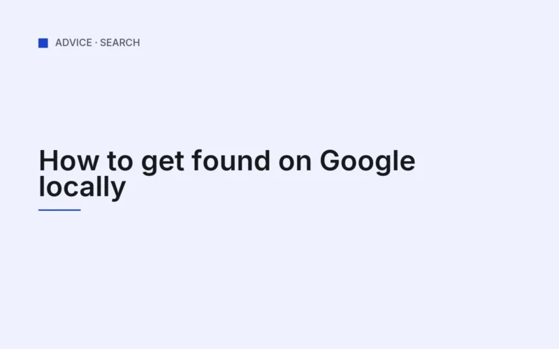 Cover graphic for the article on local search